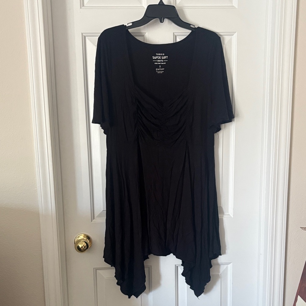 Torrid Black Super Soft Knit Top